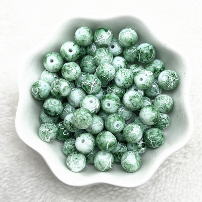 Uued 4/6/8/10 mm mustriga ümmargused klaashelmed lahtised vahehelmed ehete valmistamiseks DIY käevõru kaelakee tarvikud