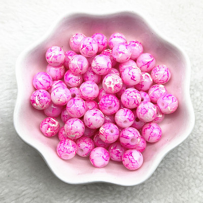 Uued 4/6/8/10 mm mustriga ümmargused klaashelmed lahtised vahehelmed ehete valmistamiseks DIY käevõru kaelakee tarvikud