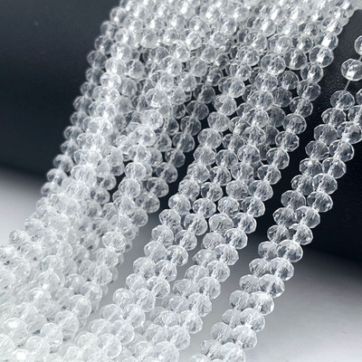 Žuto crvene boje 2/3/4/6/8 mm Rondelle Austria Fasetirane kristalne staklene perle za izradu nakita Opuštene razmaknice perle DIY narukvica