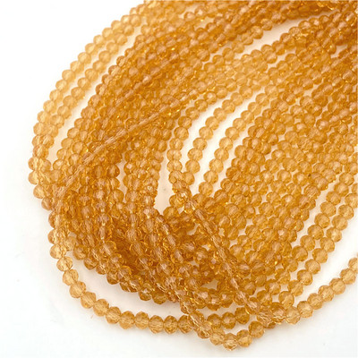 Žuto crvene boje 2/3/4/6/8 mm Rondelle Austria Fasetirane kristalne staklene perle za izradu nakita Opuštene razmaknice perle DIY narukvica