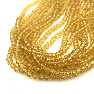 Žuto crvene boje 2/3/4/6/8 mm Rondelle Austria Fasetirane kristalne staklene perle za izradu nakita Opuštene razmaknice perle DIY narukvica