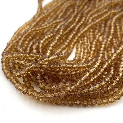 Žuto crvene boje 2/3/4/6/8 mm Rondelle Austria Fasetirane kristalne staklene perle za izradu nakita Opuštene razmaknice perle DIY narukvica