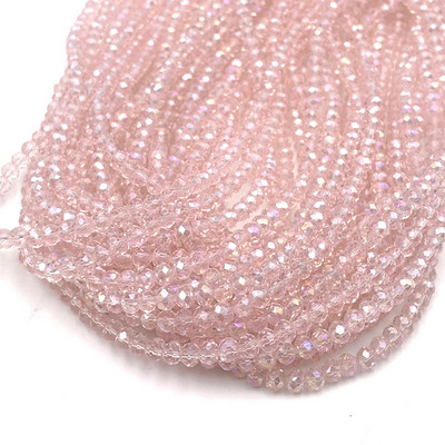 Žuto crvene boje 2/3/4/6/8 mm Rondelle Austria Fasetirane kristalne staklene perle za izradu nakita Opuštene razmaknice perle DIY narukvica