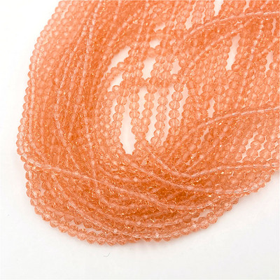 Žuto crvene boje 2/3/4/6/8 mm Rondelle Austria Fasetirane kristalne staklene perle za izradu nakita Opuštene razmaknice perle DIY narukvica