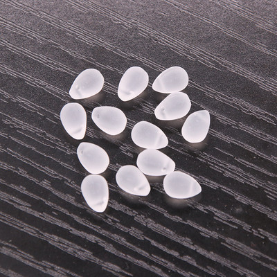 30 kom/lot 6*9 mm staklene perle u obliku kapi vode, raznobojne staklene perle s privjeskom u obliku kapljice za DIY ogrlicu, pribor za nakit