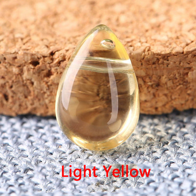 30 kom/lot 6*9 mm staklene perle u obliku kapi vode, raznobojne staklene perle s privjeskom u obliku kapljice za DIY ogrlicu, pribor za nakit