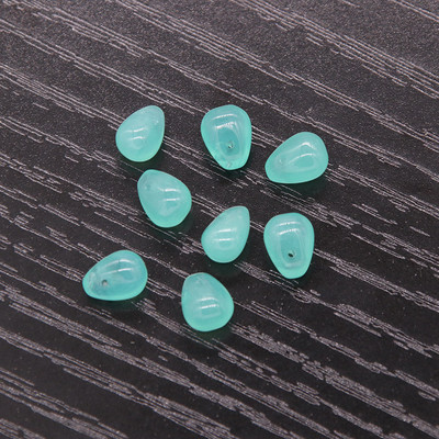 30 kom/lot 6*9 mm staklene perle u obliku kapi vode, raznobojne staklene perle s privjeskom u obliku kapljice za DIY ogrlicu, pribor za nakit