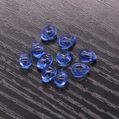 30 kom/lot 6*9 mm staklene perle u obliku kapi vode, raznobojne staklene perle s privjeskom u obliku kapljice za DIY ogrlicu, pribor za nakit