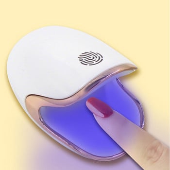 3 LED светлини 6 W UV LED лампа за нокти Преносима мини сушилня за нокти Маникюр/педикюр Лампа за втвърдяване на ноктите на ръцете и краката D2TA
