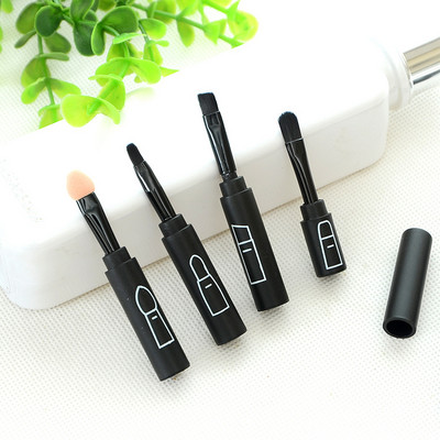 4 bucăți perie de machiaj convenabilă cusătură drăguț ochi buze perie de machiaj perie de machiaj instrumente de machiaj frumusețe perie de machiaj