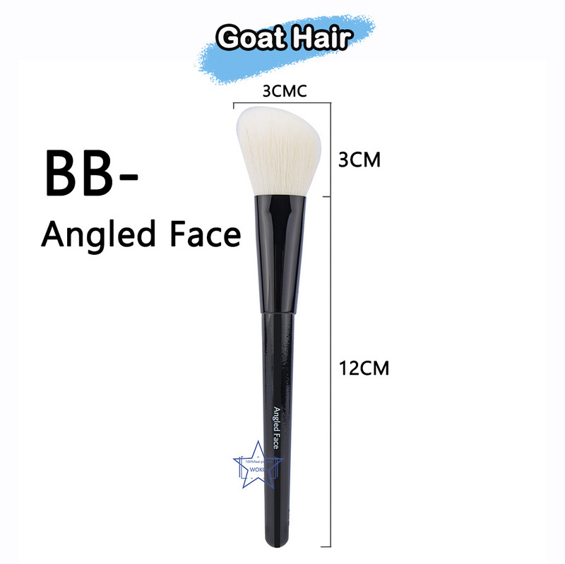 BB-nurkne põsepuna pintsel kreemjas põsepuna pintsel Vedelikud Kreemid Puudripulgad Meigitööriist Kvaliteetne kitsekarvade vedel põsepuna pintsel