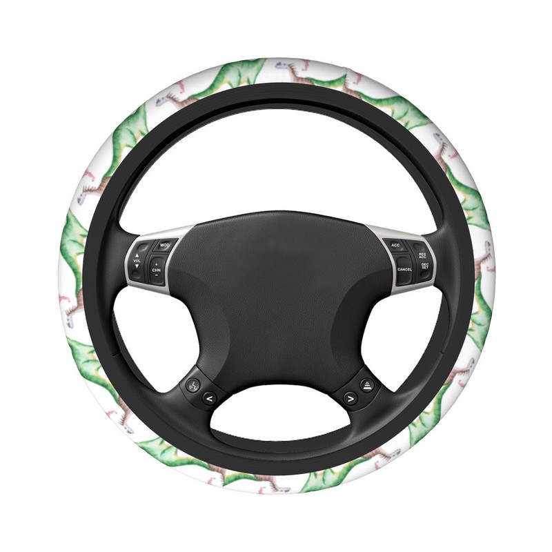 Mielas dinozaurų automobilio vairo dangtelis 38 cm Universalus Stegosaurus Animal Elastische Automobilio stiliaus automobilių priedai