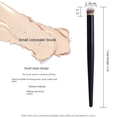 1/2tk Väikese nurga all oleva ümmarguse peaga peitepulk, sõrm, kõht, peitepulk, meigipintsel, must silmaring, akne peitepulk, meigitööriist