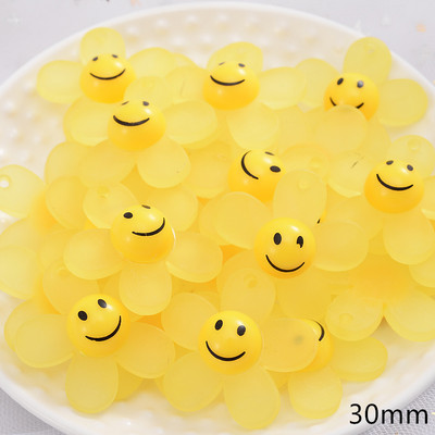 10 tk/partii armsad lillekujulised akrüülhelmed lahtised vahehelmed ehete valmistamiseks DIY käevõru kaelakee ripatsitarvikud