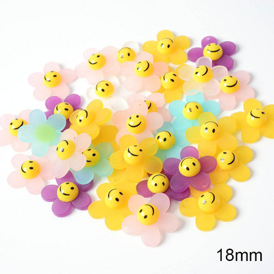 10 tk/partii armsad lillekujulised akrüülhelmed lahtised vahehelmed ehete valmistamiseks DIY käevõru kaelakee ripatsitarvikud