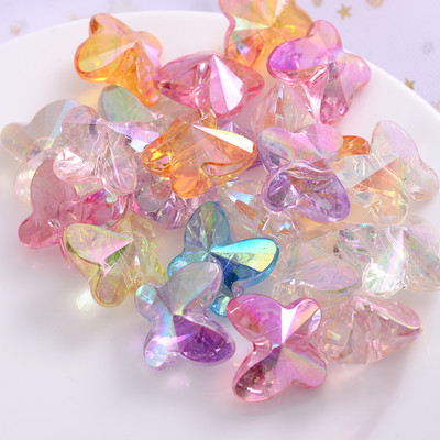 10 tk/partii armsad lillekujulised akrüülhelmed lahtised vahehelmed ehete valmistamiseks DIY käevõru kaelakee ripatsitarvikud