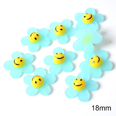 10 tk/partii armsad lillekujulised akrüülhelmed lahtised vahehelmed ehete valmistamiseks DIY käevõru kaelakee ripatsitarvikud