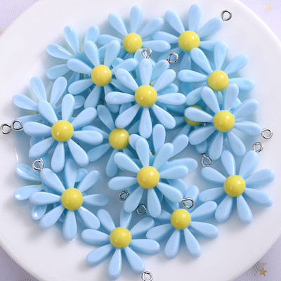 10 tk/partii armsad lillekujulised akrüülhelmed lahtised vahehelmed ehete valmistamiseks DIY käevõru kaelakee ripatsitarvikud