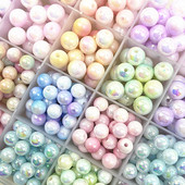 6--10 mm ümmargused akrüülhelmed lahtised vahehelmed ehete valmistamiseks DIY käevõru kaelakee ripatskõrvarõngad