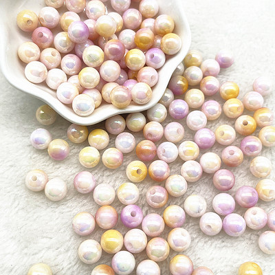 6--10 mm ümmargused akrüülhelmed lahtised vahehelmed ehete valmistamiseks DIY käevõru kaelakee ripatskõrvarõngad