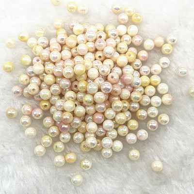 6--10 mm ümmargused akrüülhelmed lahtised vahehelmed ehete valmistamiseks DIY käevõru kaelakee ripatskõrvarõngad