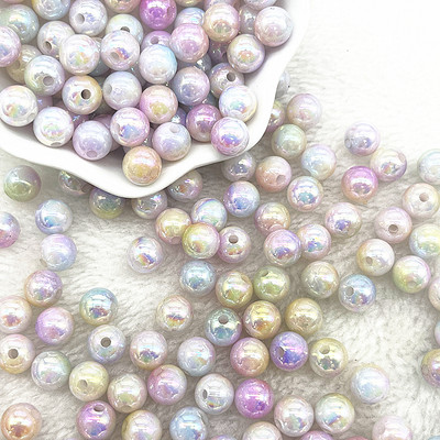 6--10 mm ümmargused akrüülhelmed lahtised vahehelmed ehete valmistamiseks DIY käevõru kaelakee ripatskõrvarõngad