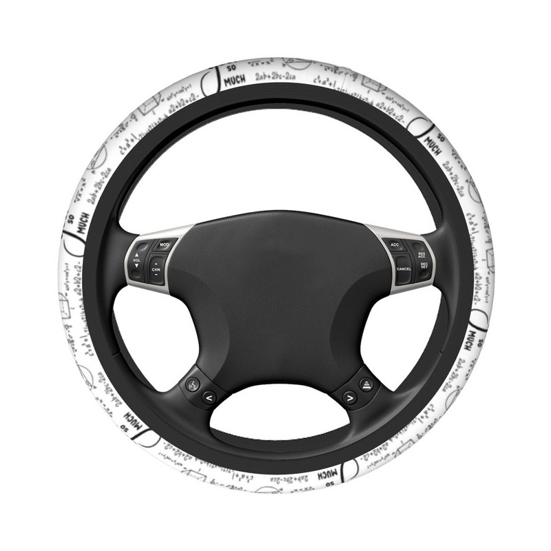 „Love You So Math“ automobilio vairo dangtis 37–38 neslystantis paslaptingos lygtys Spalvingi automobilių stiliaus automobilių priedai