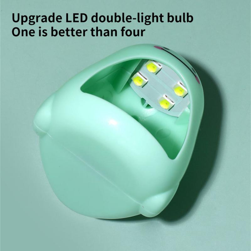 Röstitud küünelamp Mini kaasaskantav väike USB-toiteallikas Nail Art Quick Dry No Black Hand Maniküüri tööriistad Küünte kuivatamise lamp