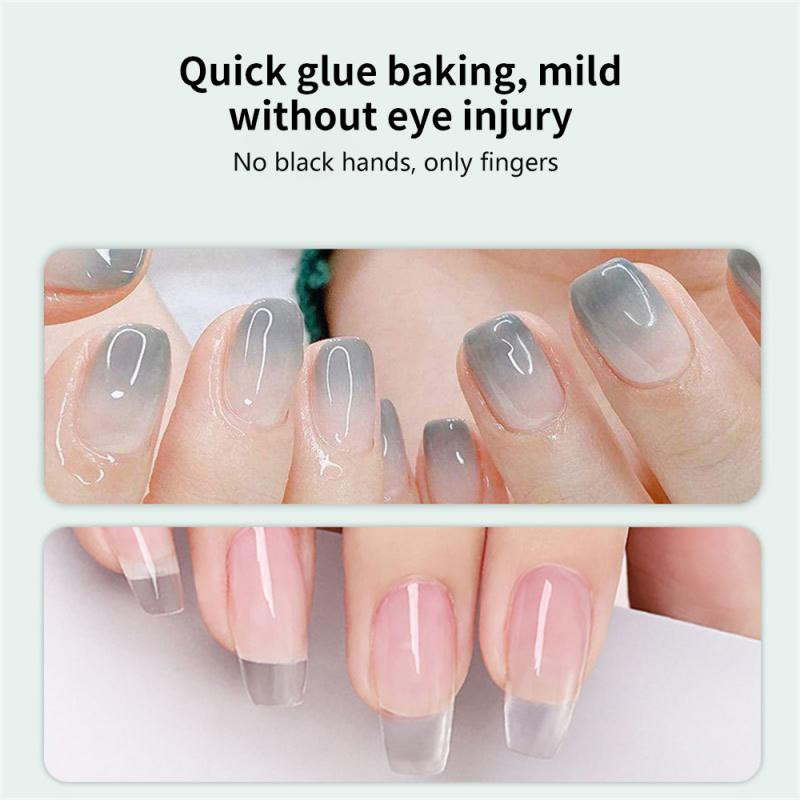 Röstitud küünelamp Mini kaasaskantav väike USB-toiteallikas Nail Art Quick Dry No Black Hand Maniküüri tööriistad Küünte kuivatamise lamp