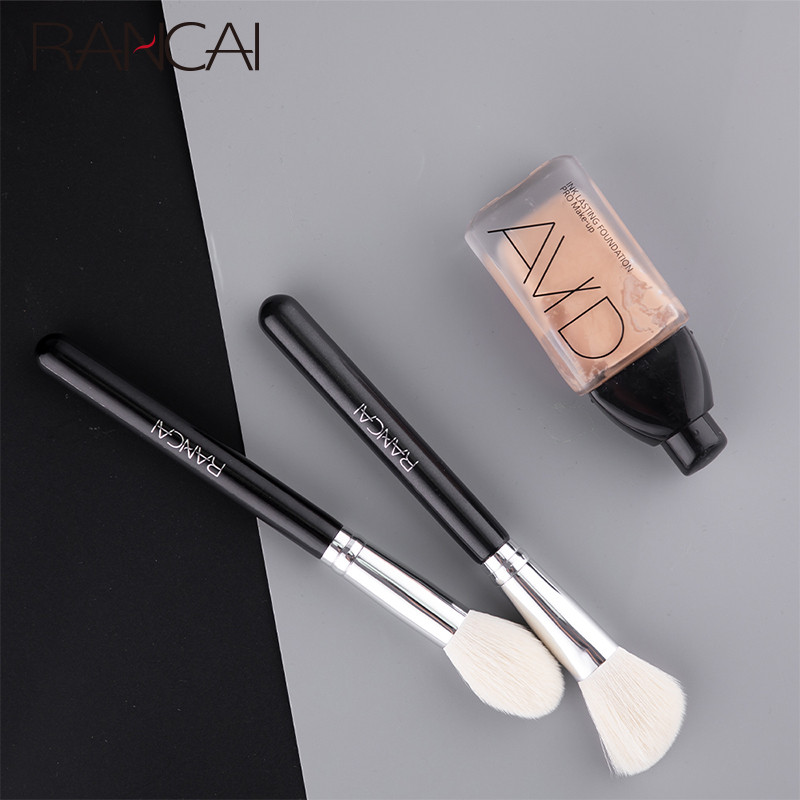 RANCAI Makeup Brush Oblique Contour Facial Liquid Foundation Blush Concealer Song and Dance Ka Brush Makeup Pincel Maquiagem
