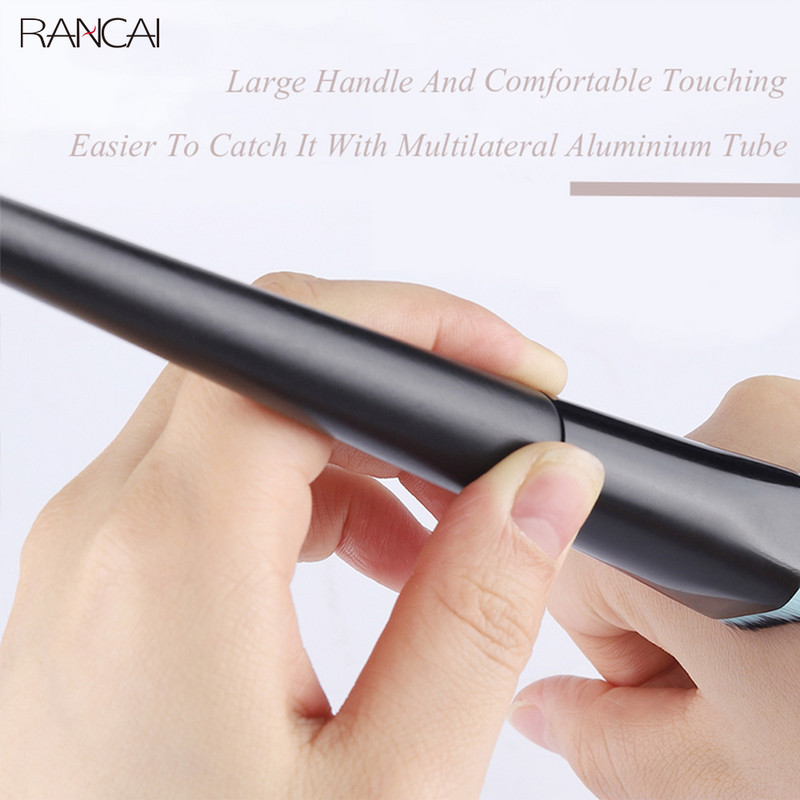 RANCAI meigipintslid 1 tk suur aluspintsel vedelale kreempuudrile lameda pealispinnaga näo parandamiseks kontuurikosmeetika ilutööriistade komplekt