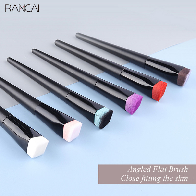 RANCAI meigipintslid 1 tk suur aluspintsel vedelale kreempuudrile lameda pealispinnaga näo parandamiseks kontuurikosmeetika ilutööriistade komplekt