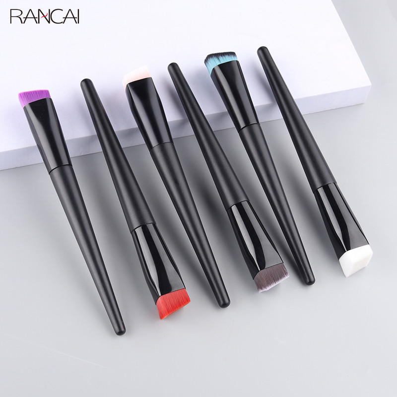 RANCAI meigipintslid 1 tk suur aluspintsel vedelale kreempuudrile lameda pealispinnaga näo parandamiseks kontuurikosmeetika ilutööriistade komplekt