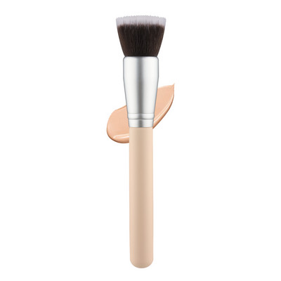 RANCAI 1 tk Roosad meigipintslid Flat Top Foundation Concealer Brush Large Face Repair Contour for Liquid Cream Powder Tool