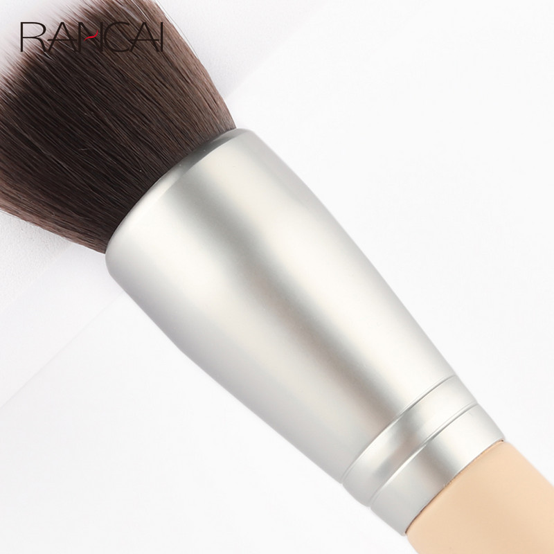 RANCAI 1 tk Roosad meigipintslid Flat Top Foundation Concealer Brush Large Face Repair Contour for Liquid Cream Powder Tool