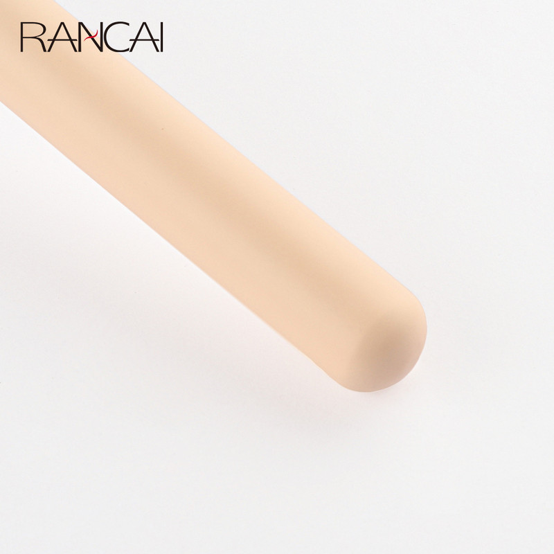 RANCAI 1 tk Roosad meigipintslid Flat Top Foundation Concealer Brush Large Face Repair Contour for Liquid Cream Powder Tool