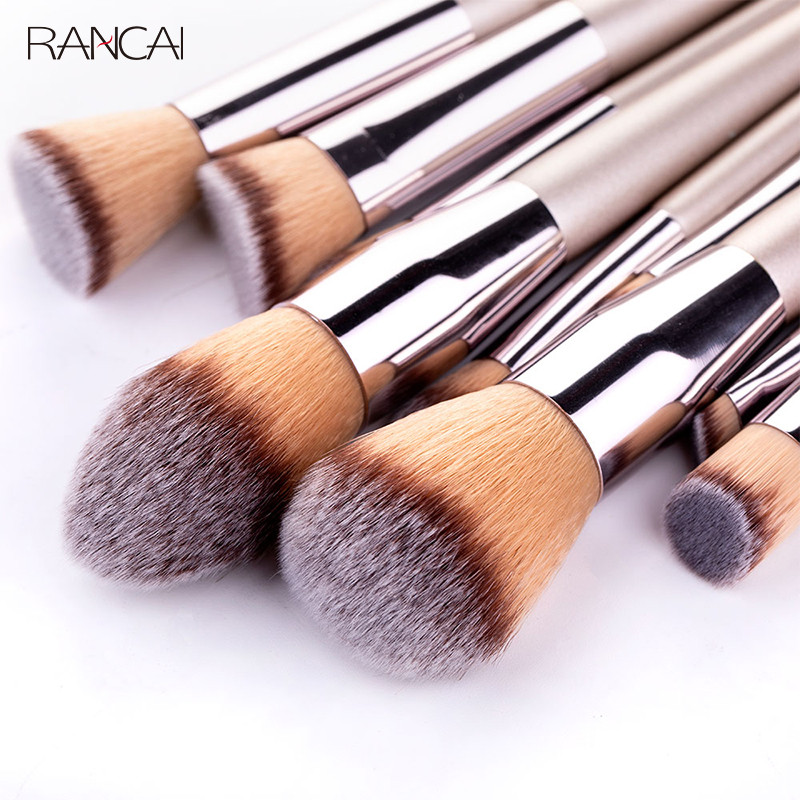 RANCAI 1kom Set četkica za šminkanje u boji šampanjca Četkica za šminkanje Alat za uljepšavanje za kozmetičku podlogu Puder u prahu Rumenilo za oči Kabuki Blendin