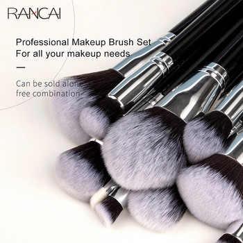 RANCAI Четка за грим More Kabuki Foundation Brush for Liquid Cream Powder Contour Buffing Blending Concealer Face Cosmetic Brush