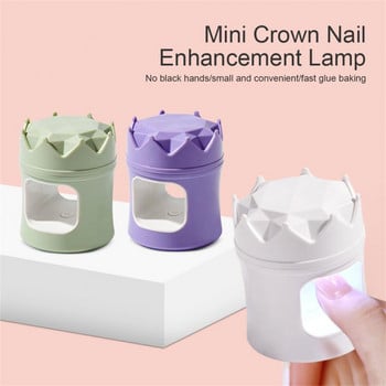 Led UV лампа Бързосъхнеща мини за маникюр Nail Art Лампа за нокти Сушилня за лак за нокти 4 цвята Diy Nails Печена лампа за нокти