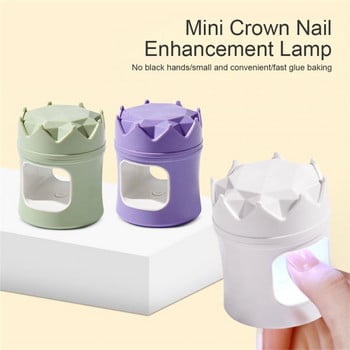 Led UV лампа Бързосъхнеща мини за маникюр Nail Art Лампа за нокти Сушилня за лак за нокти 4 цвята Diy Nails Печена лампа за нокти
