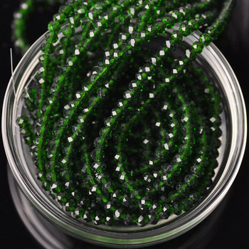 Rondelle Faceted Czech Crystal Glass Βαθύ Πράσινο Χρώμα 3mm 4mm 6mm 8mm 10mm 12mm Loose Spacer Beads for Jewelry Making DIY