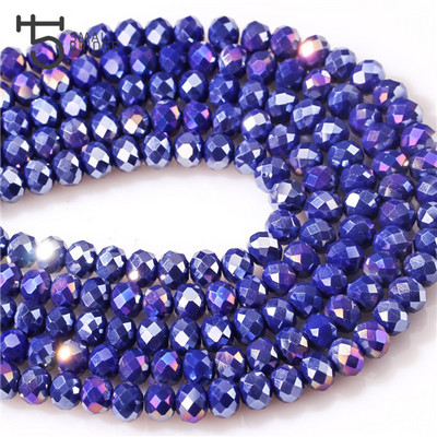 8MM Austria Mix šarene staklene rondelle perle za izradu nakita Diy dodaci Biseri Fasetirane kristalne perle Veleprodaja Z306AB