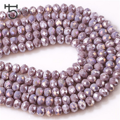 8MM Austria Mix šarene staklene rondelle perle za izradu nakita Diy dodaci Biseri Fasetirane kristalne perle Veleprodaja Z306AB
