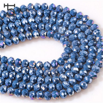 8MM Austria Mix šarene staklene rondelle perle za izradu nakita Diy dodaci Biseri Fasetirane kristalne perle Veleprodaja Z306AB