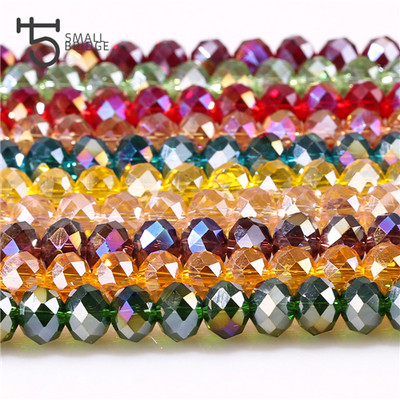 8MM Austria Mix šarene staklene rondelle perle za izradu nakita Diy dodaci Biseri Fasetirane kristalne perle Veleprodaja Z306AB