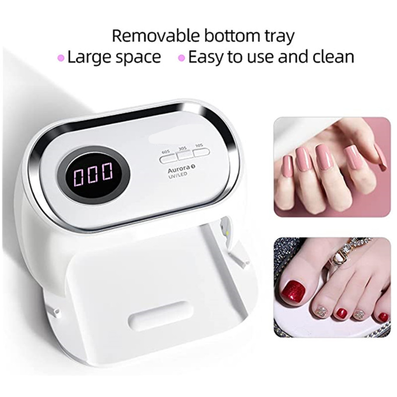 Abuss LED UV lempa nagams 48W išmanioji nagų džiovinimo lempa su Motion Sensing profesionaliu nagų džiovintuvu manikiūrui