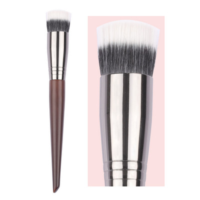 BETHY BEAUTY N18 profesionalna sintetička četkica za podlogu s ravnim vrhom, jednostruka četkica za puder u prahu Alati za uljepšavanje