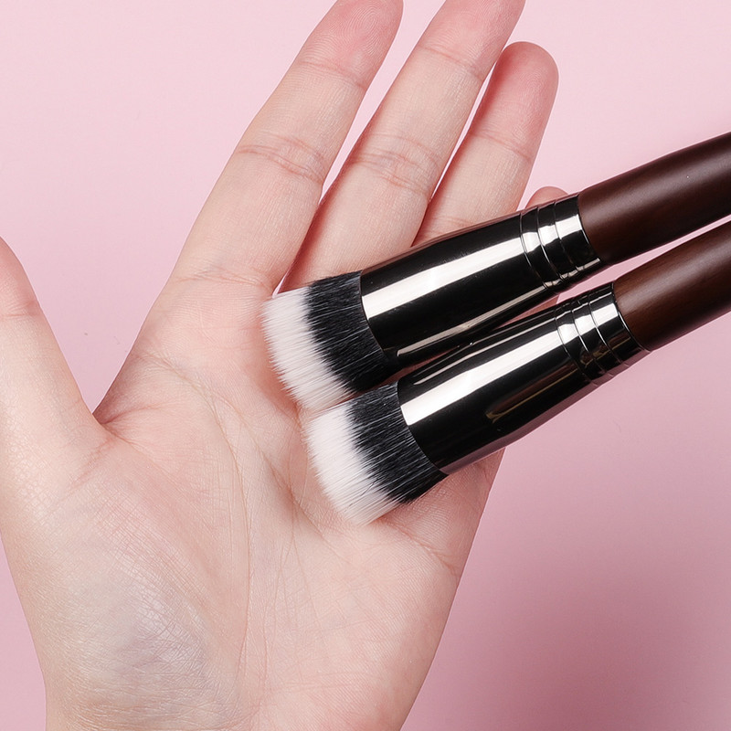 BETHY BEAUTY N18 profesionalna sintetička četkica za podlogu s ravnim vrhom, jednostruka četkica za puder u prahu Alati za uljepšavanje