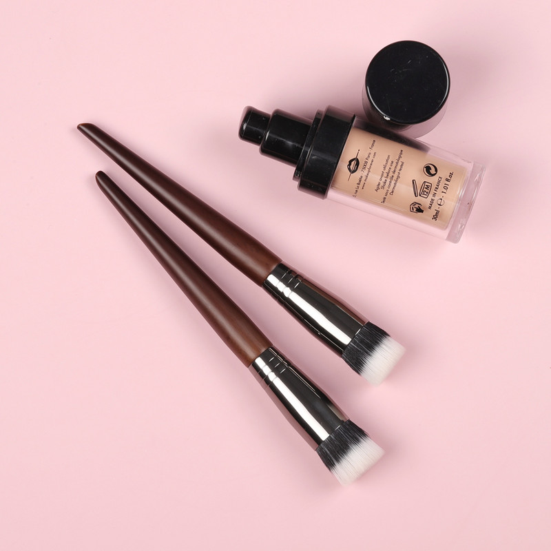 BETHY BEAUTY N18 profesionalna sintetička četkica za podlogu s ravnim vrhom, jednostruka četkica za puder u prahu Alati za uljepšavanje