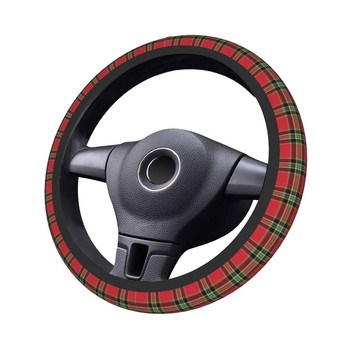Nordic Merry Christmas Κάλυμμα τιμονιού αυτοκινήτου 37-38 Αντιολισθητικό Πρωτοχρονιάτικο Auto Steering Wheel Protector Fashion Car-styling